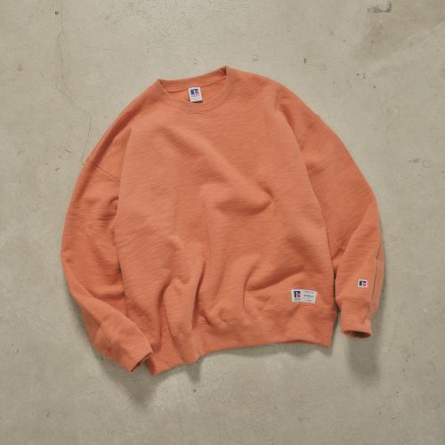 RUSSELL × BerBerJin Pro Cotton Slub Loopback Terry Brushed Elbow Patch Sweat