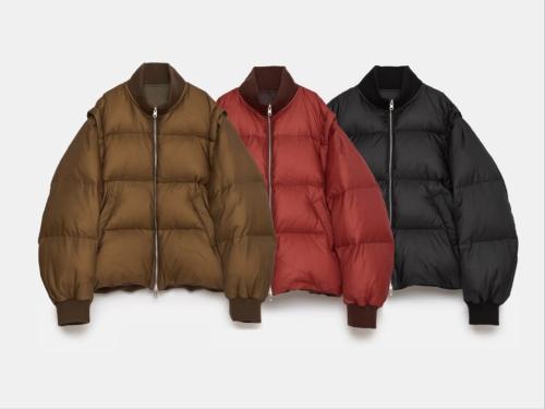 Down detachable bomber reversible