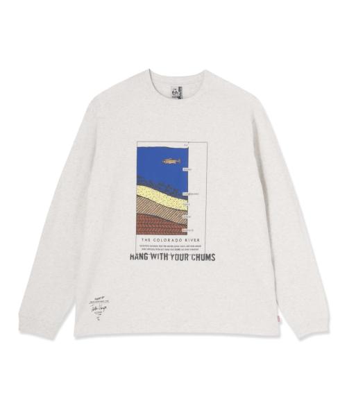 チャムスの守矢努 Colorado River L/S T-Shirt