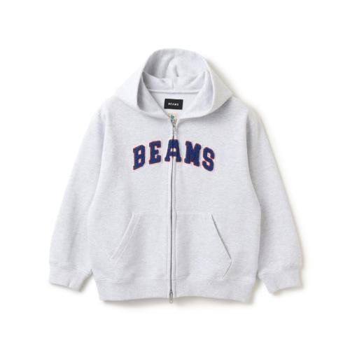 BEAMS meets こども ビームスのBEAMS ロゴ ベーシック フルジップフーディ