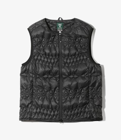 サウス2 ウエスト8とタイオン Inner Down Vest 黒