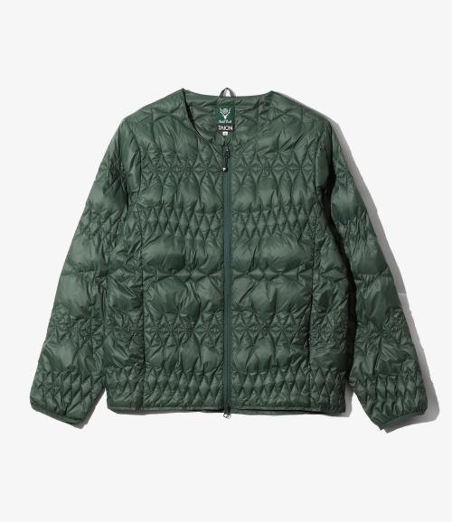 サウス2 ウエスト8とタイオン Inner Down Jacket グリーン