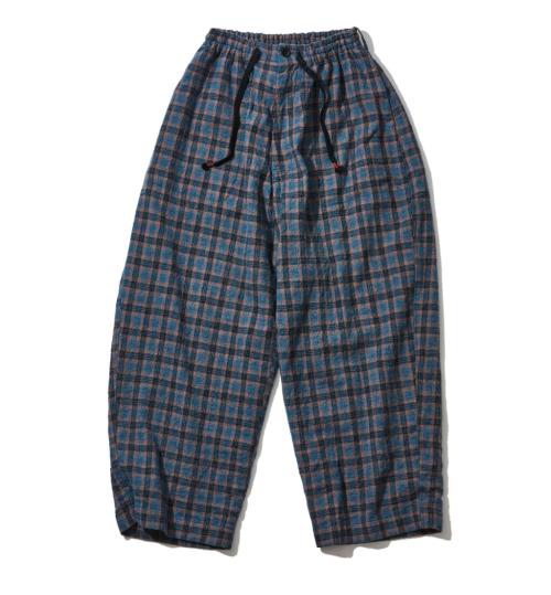 SOWBOW/Check Wool Wide EZ Pants