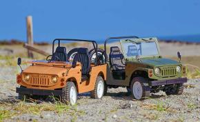 スズキ ジムニー SJ10 電動RCカー爆誕! RAYWOOD WPL JAPAN から 9/25 予約販売 スズキ正規ライセンス取得 日本初 RTR 組立不要1/10モデル リーフスプリングサスも再現