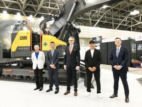 VOLVO ボルボ建機 新型 ECR355 36t クラス小旋回油圧ショベルを CSPI-EXPO 6/17～6/20 ＠幕張メッセで単独公開　AIカメラ人物検知機能搭載 燃費7％向上 キャブ20％拡大で注目