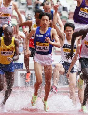 三浦、３０００障害Ｖ＝１００メートルの小池は１０秒２２で２位―セイコー陸上