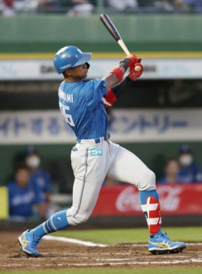 文句なしの豪快アーチ＝万波、２発含む５打点―プロ野球・日本ハム