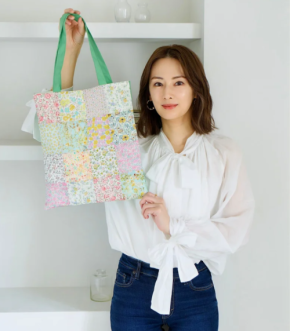 北川景子が手芸雑誌「COTTON TIME」でパッチワークに挑戦。美しいトートバッグが完成！