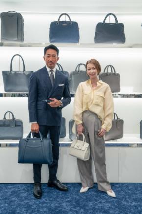 PELLE MORBIDA銀座本店がリニューアル 辺見えみり&干場義雅が語る“大人のバッグ論”