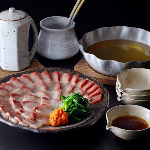 「料亭のぶりしゃぶ鍋」