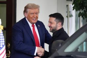 メラニアさんへ　ゼレンスキー氏、妻の手紙をトランプ氏に手渡す