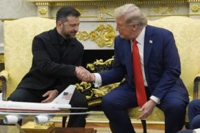 ゼレンスキー氏「欧米の助け必要」「トランプ氏を支持」　首脳会談