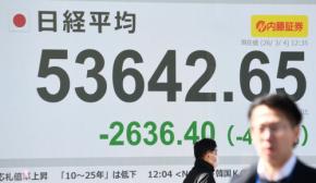 日経平均株価、3日間で4600円超下落 世界同時株安の様相に