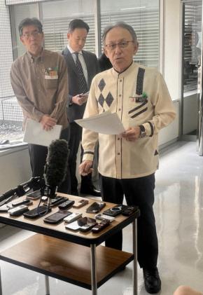 沖縄・玉城知事「大変痛ましい」 辺野古沖で転覆、男女2人死亡