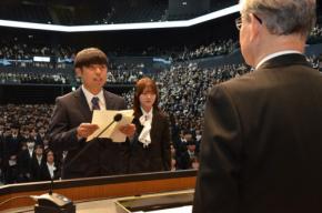 国公立大で初の「コスメ学環」もスタート　佐賀大で入学式