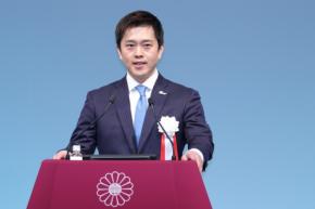 「運命であり必然」　維新の吉村代表、自民党大会に初出席