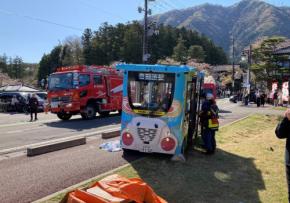 自動運転バス、歩行者2人はねる 手動運転時か 新潟・弥彦村