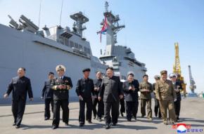 北朝鮮、駆逐艦から黄海にミサイル5発を発射 国営通信が報道