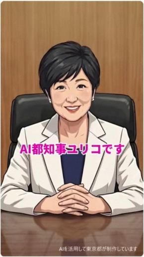 「AIユリコ」動画公開　小池知事のキャラが都政を紹介　東京