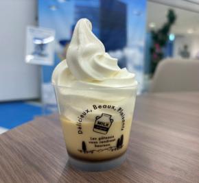 1日400個売れる「ちばプリンソフト」　ZOZOマリンなどで販売