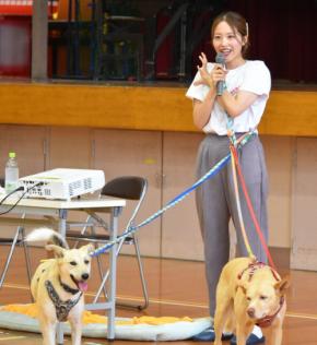 元SKE桑原みずきさん「最後まで責任を」　愛犬2匹と命の授業