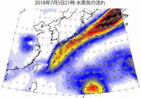 大雨もたらす「大気の川」、40年で流量8%増 東京ドーム3秒で満杯