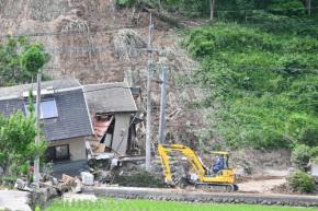大分・九重で土砂崩れ 住宅巻き込み1人重傷 防災工事予定地域