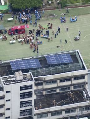 「洗濯物を乾かしていた」と音楽教員 東京・北区の小学校火災