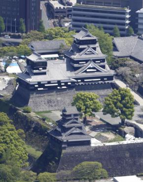熊本城で「石垣崩れている」と情報 10年前にも大規模な損壊