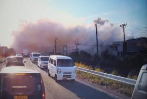 ごう音と白煙　ドラレコが捉えたイオンモール熊本爆発の瞬間