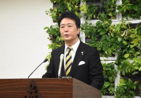 福岡市の高島市長、市長選不出馬表明　「次なる発展のため」