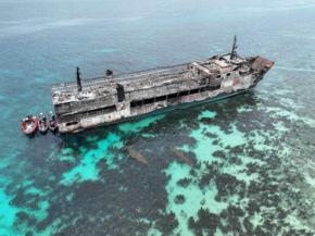フィリピン沖のフェリー火災、死者76人に　出火状況を調査