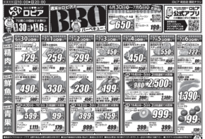 【ロピアチラシ】国産牛や塩銀鮭、人気のお惣菜・和スイーツが特売に！7/6までの日替わりお買い得情報