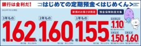 SBJ銀行「はじめての定期預金〈はじめくん〉」の金利を引き上げ　最大年1.62%に