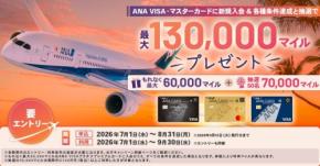 ANAカード×三井住友カード新規入会特典｜最大13万マイルの獲得方法