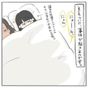 【漫画】第35話：ベッドでしちゃったニャン…。寝室をトイレにしてしまう猫くん【くろもくん】