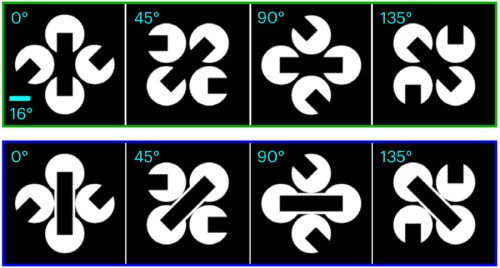 存在しないはずの長方形のバーが見える錯覚