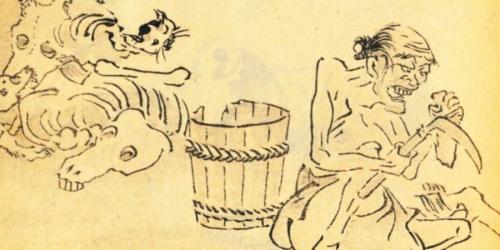 飢饉の様子を描いた絵画
