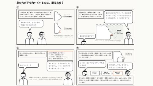 鼻も水に潜る暮らしに適応したのかもしれない