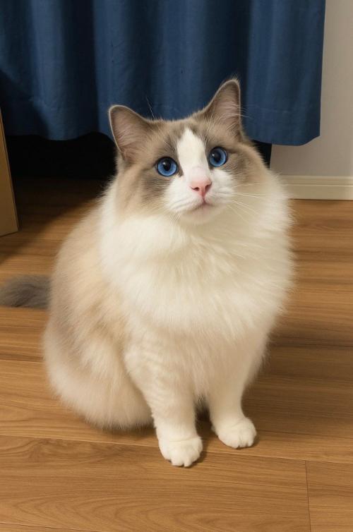 座っている猫