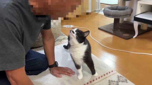 顔を寄せて