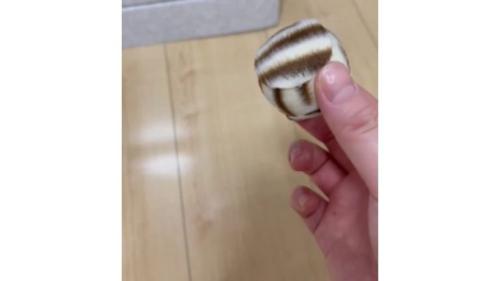 ボールを手に持つ手