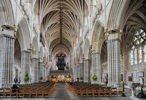 Exeter大聖堂の内部