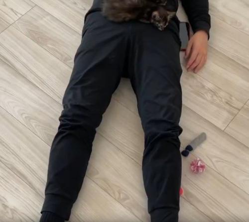 男性の脚