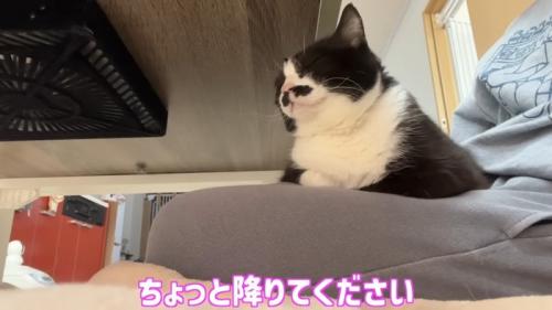 ちょっと降りてください