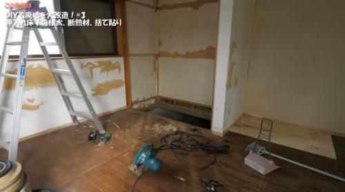 押し入れの解体