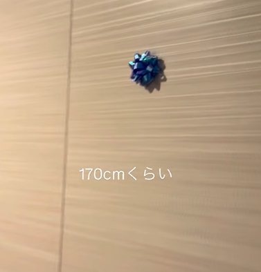 壁に貼られたリボン(170㎝)
