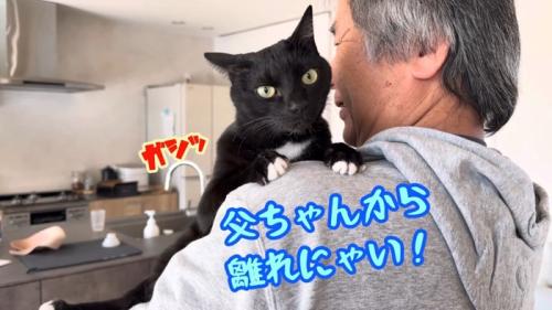 ガシッ