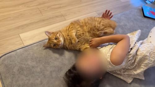 転がるふたり