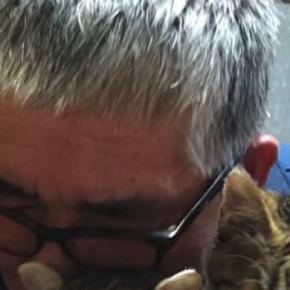 酔っぱらった父に抱きしめられた猫たち…思わず笑ってしまう『表情』に「絶望感が伝わるｗ」「仕方ないニャ」と反響